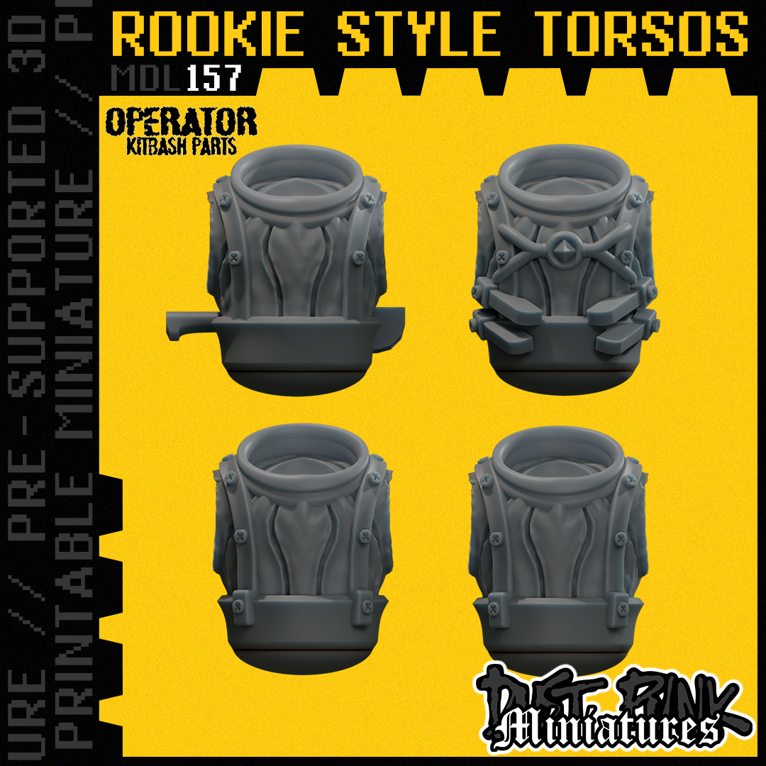 MDL157 ROOKIE STYLE TORSO [PRE-SUPPORTED]